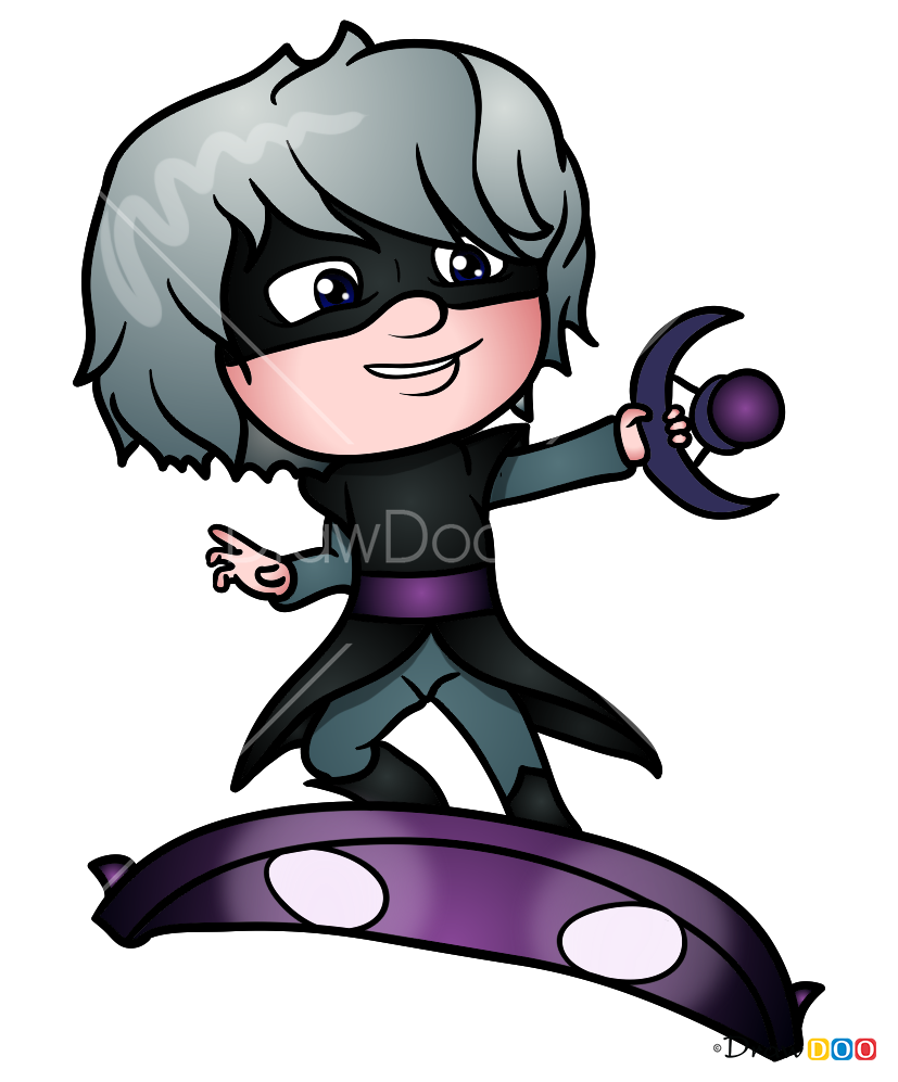 How to Draw Luna Girl, PJ Masks